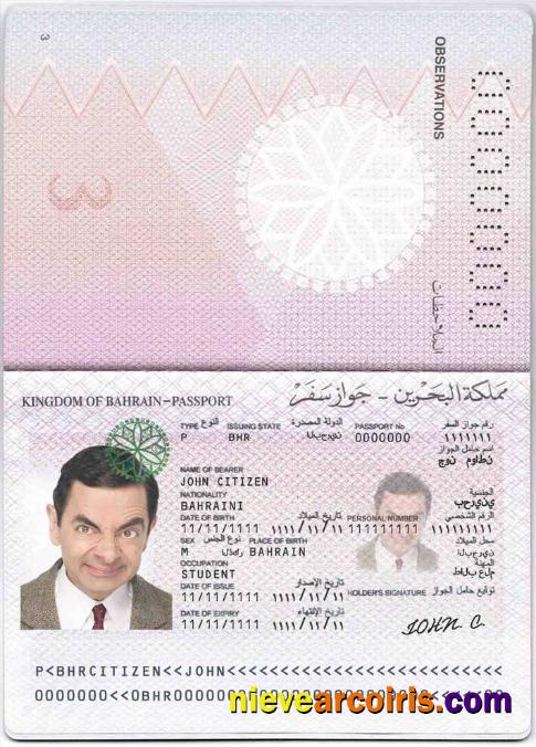 Bahrain passport